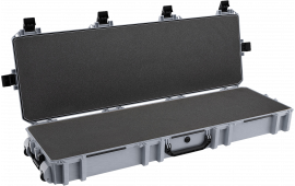 Pelican VCV8000000GRY Vault Double Rifle Case 53" Gray Polyethylene Foam Weather Resistant
