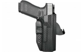 Rounded Gear GLK172231CFRHOWBPDL Paddle Holster OWB Black Carbon Fiber Kydex Fits Glock 17 Right Hand