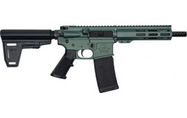Great Lakes Firearms GL15223PB CHG AR15 Pistol w/BRACE 7.5" NIT Charcoal Green