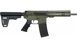 Great Lakes Firearms GL15223SSPB ODG/SS AR15 Pistol w/BRACE 7.5" SS Barrel OD Green