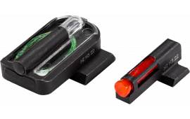 HiViz RGMFD21 FastDot H3 Red/Fiber Optic Green Tritium Black Frame Fits Ruger Max-9
