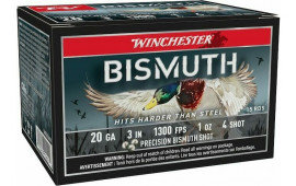 Winchester Bismuth 20 Gauge 3" #4 Shotshell