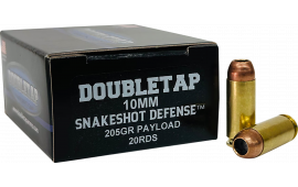 DoubleTap 10mm Auto 135gr +P #9 Snake Shot Defense Ammunition - 20
50 rounds
