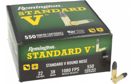Remington Standard Velocity .22 LR 38gr LRN 550rd Ammunition - 550
550
550 rounds - R20988