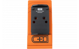 C&H Precision Walther PDP 2.0 Optic Mounting Plate for Trijicon RMR/SRO/RCR, Holosun 407C/507C/507Comp/508T & C&H EDC-XL/Comp, Anodized Finish, Black - WLPDP2-0-RSH-ST