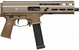Grand Power Stribog SP10A3 Pistol 10mm Auto 8" Threaded Barrel 20+1 Semi-Auto FDE, Roller Delayed Blowback, Picatinny Rail.