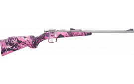 Henry Mini Bolt G2 H005RMG Rifle .22 S/L/LR 16.25" 1rd Bolt Action Fiber Optic Sights Muddy Girl Camo Stock