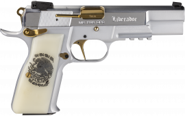 Girsan MCP35 Liberador 391455 Pistol 9mm 4.87" 15+1 Single Action, Gold Controls, Pearl Engraved Grips