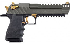 Magnum Research Desert Eagle L6 DE357L6MSG Pistol .357 Magnum 6" Barrel 9rd Single Action Black/Green Integral Muzzle Brake