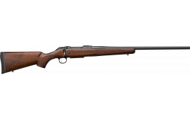 CZ 600 Plus American 270 Win Rifle, 24" Threaded Barrel, 5 Rds, Bolt Action, Walnut Stock, Adjustable Trigger, Optics-Ready.