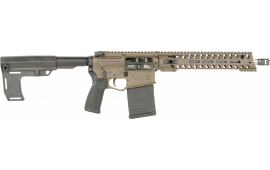 Patriot Ordnance Factory Rogue 12.5" Pistol .308 Win 20+1 Semi-Auto Patriot Brown Cerakote, Stainless Barrel, Ambi Controls