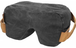 Birchwood Casey Steady-Shot Foxtrot Heavyweight Rear Shooting Bag Black Waxed Canvas, Medium Fill, 8x5x5 In.