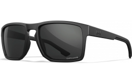 Wiley X Founder Shooting Glasses Matte Black Frame Captivate Grey Polycarbonate Lens ANSI Z87.1.