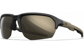 Wiley X Jakl Eye Protection Matte Black/Tan Frame Tungsten Mirror Lens Interchangeable Wraparound Design.