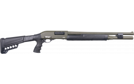 GForce Arms GF2P GF2P12LODG Shotgun 12 Gauge 20" Barrel 7+1 Pump Action OD Green, Shell Carrier Stock