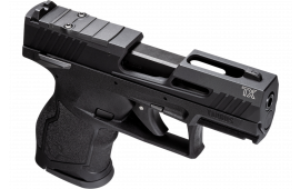 Taurus 1-TX22331-5X10 TX22 Compact Frame 10+1 3.60" Black Non-Threaded Barrel, Black Serrated Slide, Black Polymer Frame w/Picatinny Rail, 5 Mags