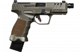 SAR USA SAR9 SOCOM Compact OD Green 9mm 4.7" 15+1 Striker-Fired Pistol, Optics-Ready, Threaded Barrel