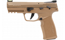 Sig Sauer P322 322C-CAS Pistol .22 LR 4" 20rd SAO Optics-Ready Threaded Barrel Coyote Fiber Optic Sights Ambidextrous