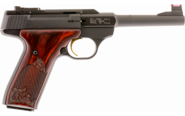 Browning 051519490 Buck Mark Challenge Single 22 Long Rifle 5.5" FOF 10+1 Rosewood Grip Black Aluminum Alloy