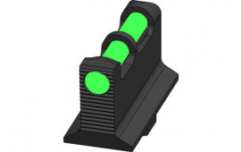 HiViz GLAD201 Target Front Sight Interchangeable Green, Red, White Fiber Optic LitePipes Black Frame for Most Glock (Except 42,43,MOS)