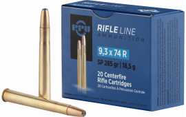 PPU PP9374 Metric Rifle 9.3mmx74R 285 GR Soft Point - 20rd Box