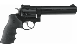 Ruger 1704 GP100 Standard DA/SA .357 6" 6 Hogue Monogrip Black Blued Revolver