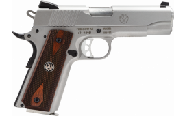 Ruger 6702 SR1911 Standard 45 ACP 4.25" 8+1 Wood Grips Stainless Finish