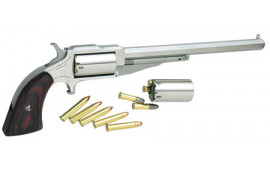 NAA 18606C 1860 Hogleg 6" with 22 LR Cylinder Single .22 Mag 6" 5 Wood Stainless Revolver