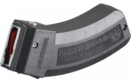 Ruger 90585 OEM  Black BX-15 Detachable 15rd for 17 HMR, 22 WMR Ruger American Rimfire, 77