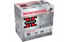 Winchester Ammo XU168 Super-X Game Load 16GA 2.75" 1oz #8 Shot - 25sh Box