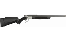 CVA CR4817S Scout Takedown 350 Legend Caliber with 1rd Capacity, 20" Barrel, Matte Stainless Metal Finish & Black Stock (Full Size)