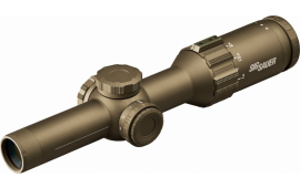 Sig Sauer Electro-Optics SOT61231 Tango6T  Flat Dark Earth 1-6x24mm 30mm Tube Illuminated Horseshoe Dot 5.56/7.62 Reticle
