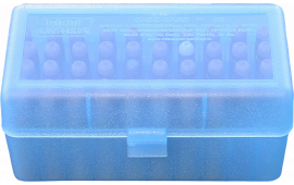 MTM RSLD5024 Case-Gard R-50 50rd Rifle Ammo Box 2.46" Max OAL Poly Blue