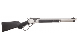 Smith & Wesson 1854 Stainless Steel Lever Action .44 Mag Rifle, 19.25" Barrel, 9+1 Capacity - Threaded Barrel, Picatinny Rail Receiver, Fixed Polymer Stock - 13812