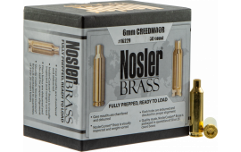 Nosler 10229 Unprimed Cases  6mm Creedmoor Rifle Brass 50 Per Box