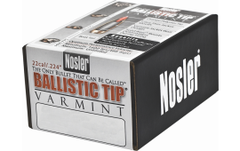 Nosler 39526 Ballistic Tip Varmint .22 Cal .224 55 gr Spitzer Point 100 Per Box
