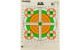 Champion Targets 45761 Score Keeper  Bullseye Paper Hanging 100 yds Rifle 14" x 18" Green/Orange 12 PK