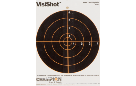 Champion Targets 45802 VisiShot Interactive 8" Bullseye Paper Target 10 Pack