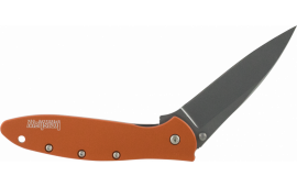 Kershaw 1660OR Leek Folder 3" 14C28N Sandvik Stainless Steel Modified Drop Point 6061-T6 Anodized Aluminum Orange