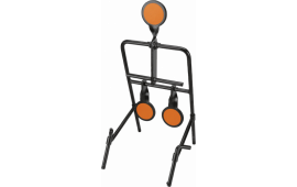 Caldwell 1071002 Handgun Resetting Target Handgun AR500 Steel Black/Orange Circle Illustration Impact Enhancement Motion 3.50"