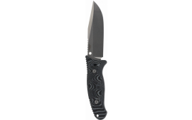 Hogue 35279 EX-F02  4.50" Fixed Clip Point Plain Black 154CM SS Blade/G-Mascus Black G10 Handle