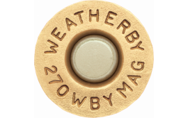 Weatherby BRASS270 Unprimed Brass 270 Weatherby Magnum Lightweight 20 Per Box