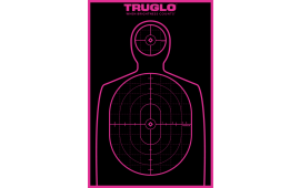 TruGlo TG13P6 Tru-See  Self-Adhesive Paper Silhouette Black/Pink 6 Per Pkg
