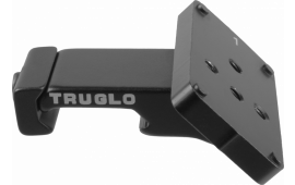 TruGlo TG-8976B Riser Mount  45 Degree Offset Picatinny Rail/Weaver Style Mount Black Hardcoat Anodized Steel