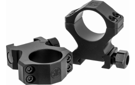 Sig Sauer Electro-Optics SOA10021 Alpha1 Hunting Scope Ring Set For Rifle Weaver High 1" Tube 0 MOA Black Powder Coated Aluminum