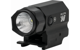 NcStar ACQPTF Compact Flashlight  Black White Cree LED 150 Lumens QR  w/Strobe