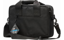 NcStar CPDX2971B VISM Double Pistol Range Bag with Mag Pouches, Loop Fasteners, Zippers, Padding & Black Finish