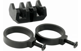 Magpul MAG614-BLK Light Mount V-Block and Rings Anodized Aluminum Black Reinforced Polymer