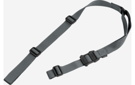 Magpul MAG513-GRY MS1 Sling 1.25" W x 48"- 60" L Adjustable Two-Point Gray Nylon Webbing for Rifle