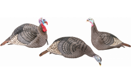 Hunters Specialties Strut 100006 Strut-Lite Flock Wild Turkey Species Multi Color Synthetic 3 Per Pack
